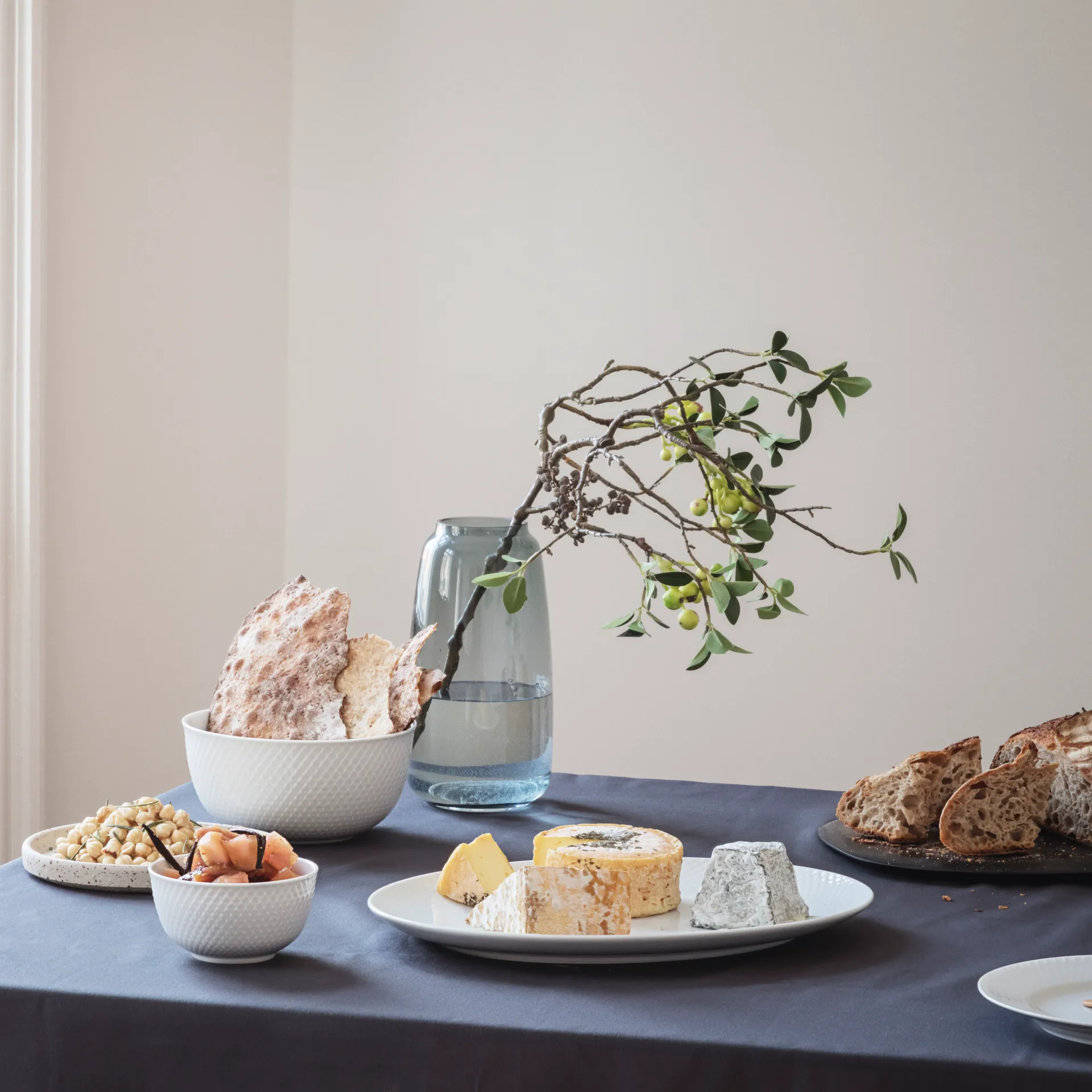 Rhombe μπολ σερβιρίσματος: Ø17.5 cm., λευκό Lyngby Porcelæn