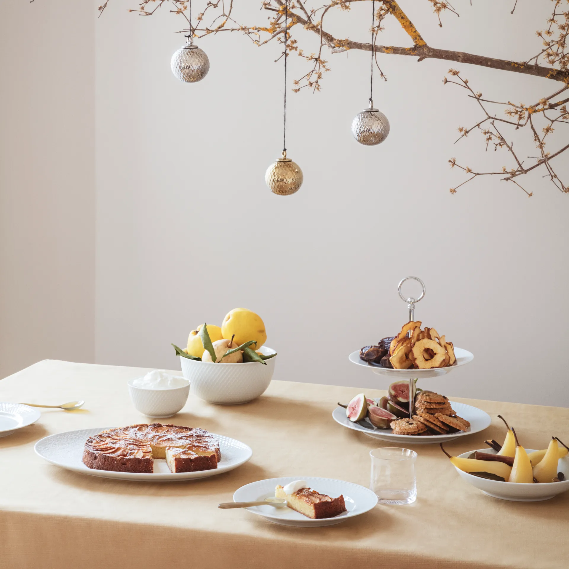 Rhombe μπολ σερβιρίσματος: Ø17.5 cm., λευκό Lyngby Porcelæn