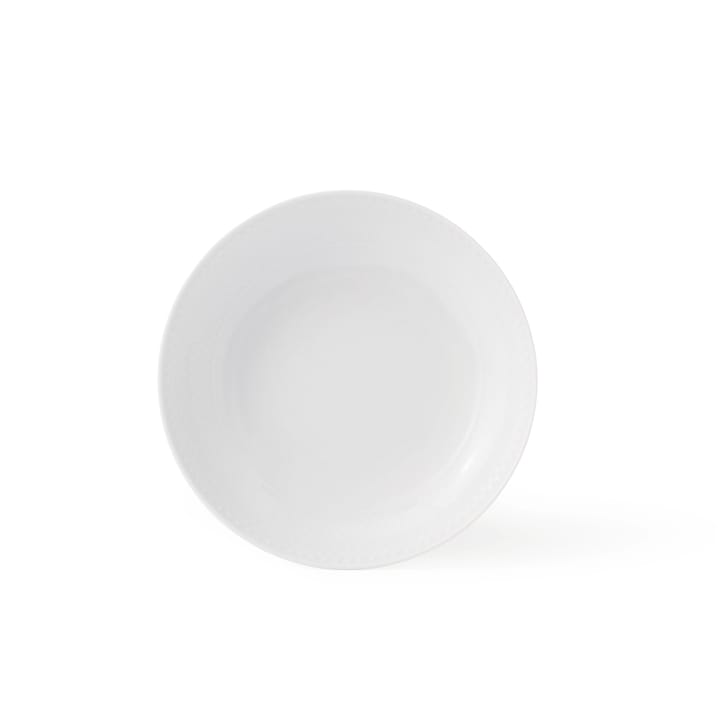 Rhombe βαθύ πιάτο λευκό - Ø 20 cm - Lyngby Porcelæn