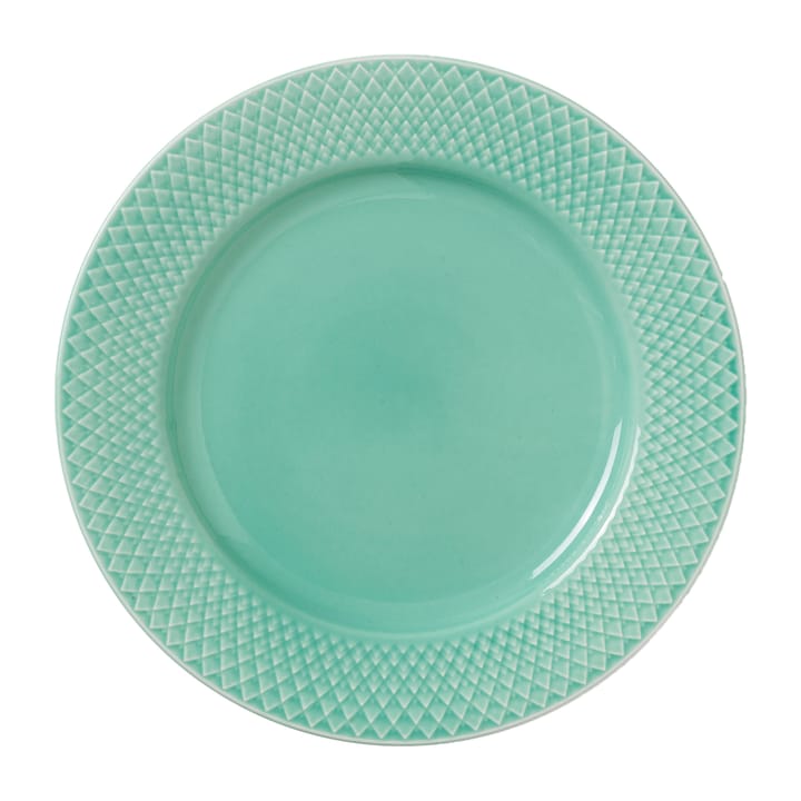 Rhombe  πιάτο Ø 21 cm - Πράσινο/μπλε - Lyngby Porcelæn