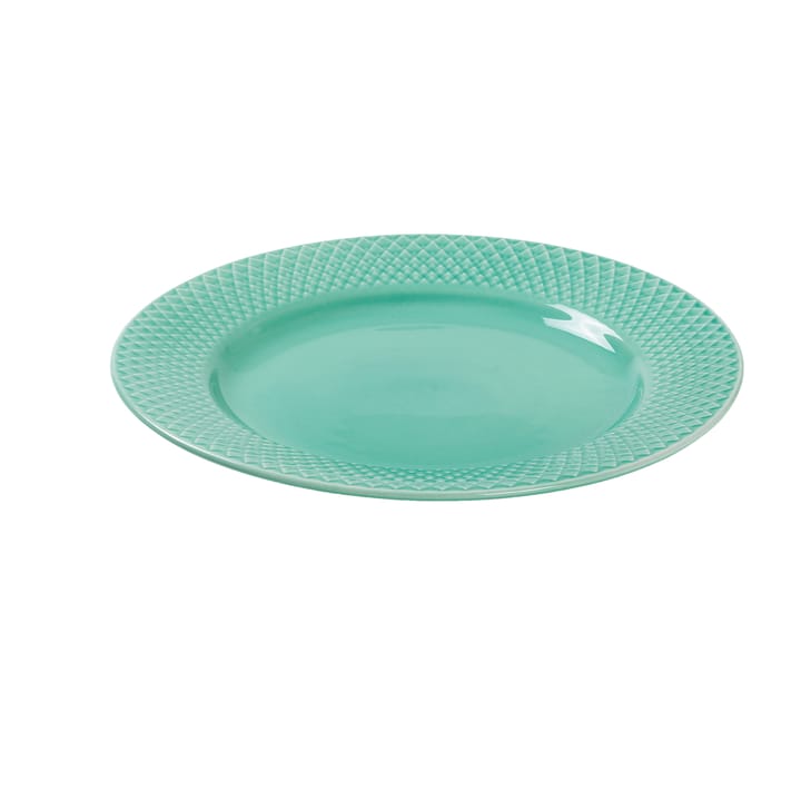 Rhombe πιάτο Ø 21 cm, Πράσινο/μπλε Lyngby Porcelæn