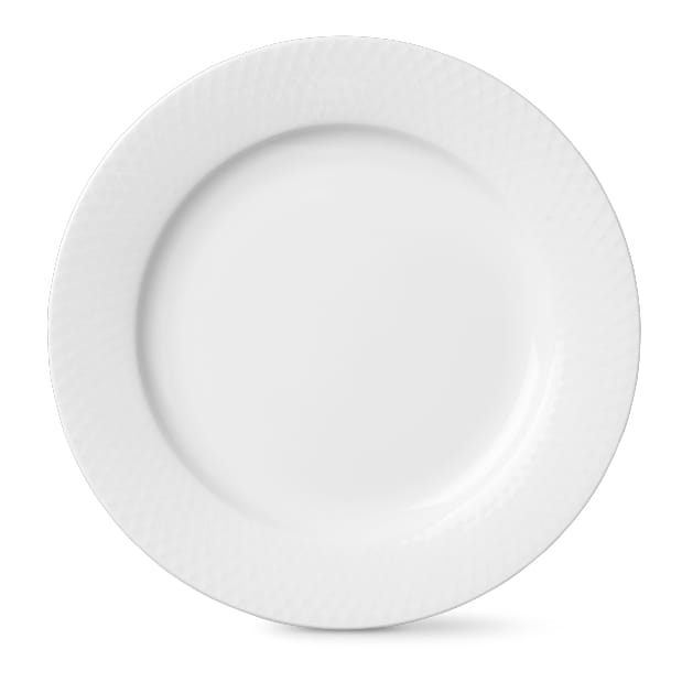 Rhombe πιάτο λευκό - Ø 23 cm - Lyngby Porcelæn