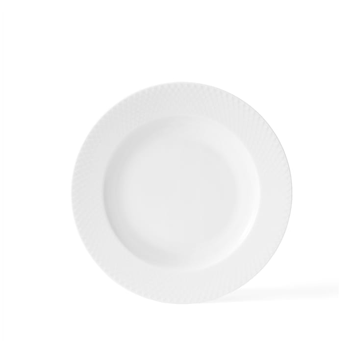 Rhombe βαθύ πιάτο λευκό - Ø 23 cm - Lyngby Porcelæn