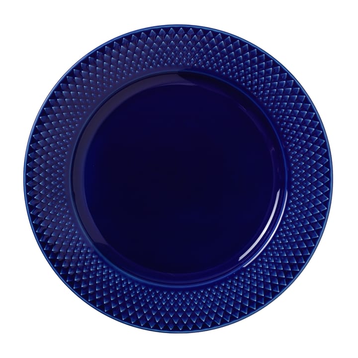 Rhombe πιάτο Ø 23 cm - Σκούρο μπλε - Lyngby Porcelæn