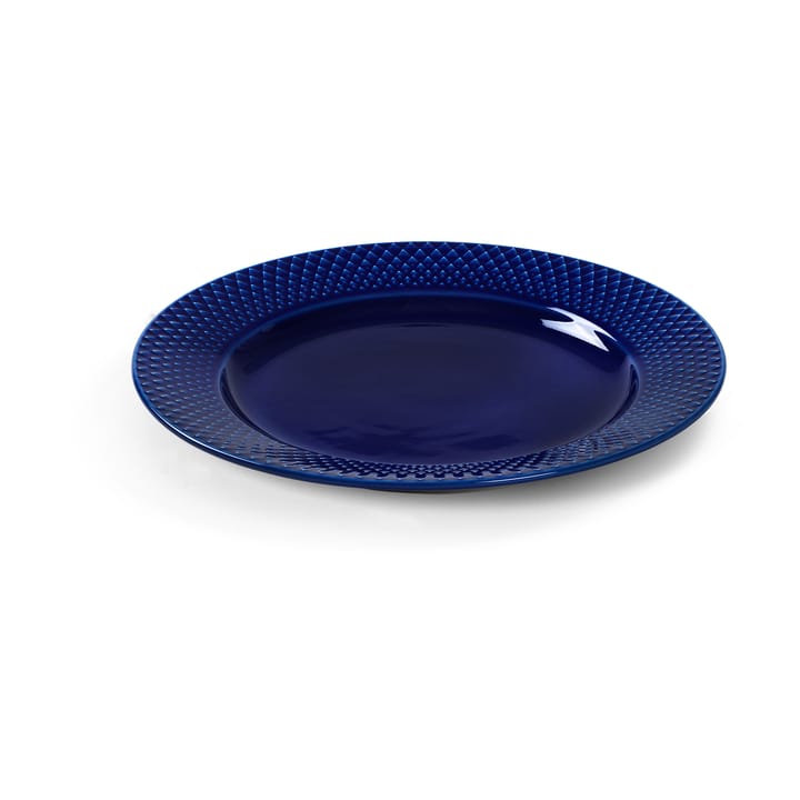 Rhombe πιάτο Ø 23 cm, Σκούρο μπλε Lyngby Porcelæn