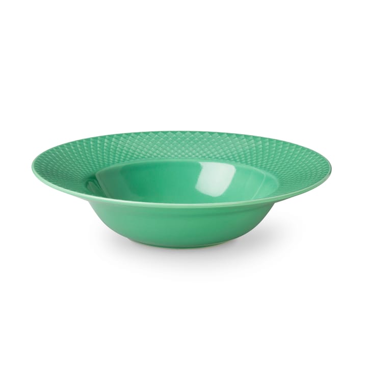 Rhombe βαθύ πιάτο πράσινο - 24,5 cm - Lyngby Porcelæn