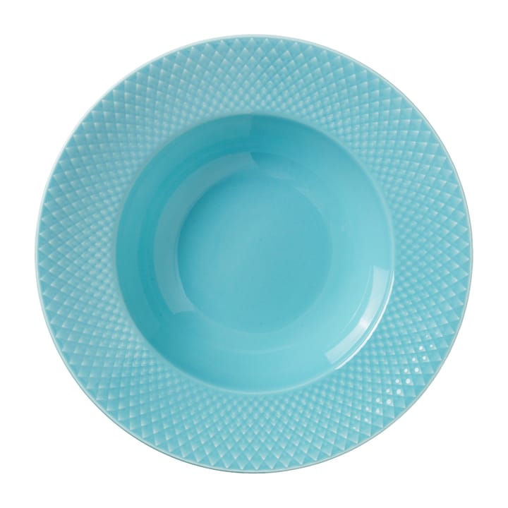 Rhombe βαθιά πιάτα Ø 24.5 cm - Τιρκουάζ - Lyngby Porcelæn