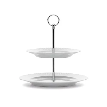 Rhombe Πιάτο Ø 27 cm, ύψος 27 cm. - λευκό - Lyngby Porcelæn