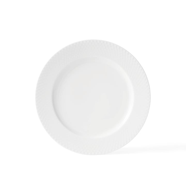 Rhombe πιάτο λευκό - Ø 27 cm - Lyngby Porcelæn