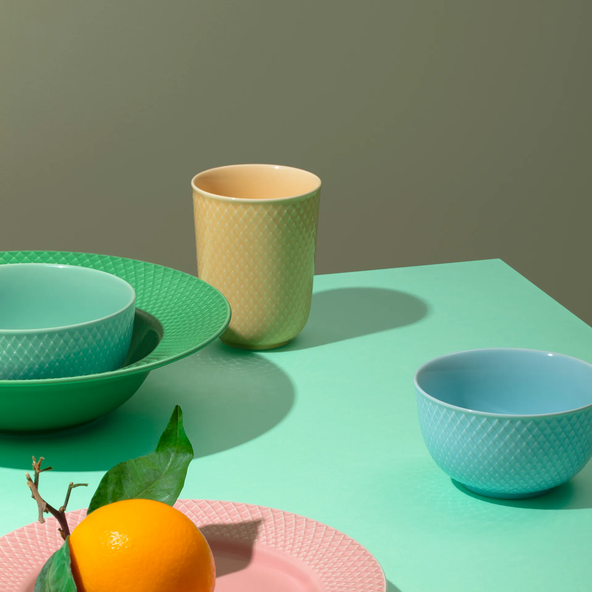 Rhombe κούπα 33 cl Συσκευασία 33 τεμαχίων, άμμος Lyngby Porcelæn