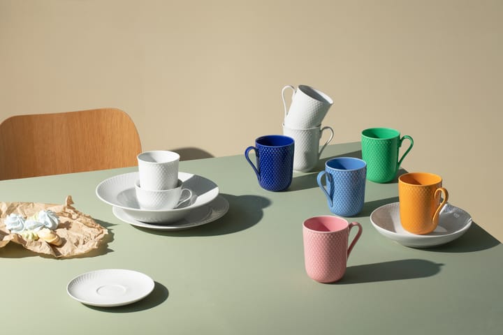 Rhombe κούπα με λαβή 33 cl, Ροζ Lyngby Porcelæn
