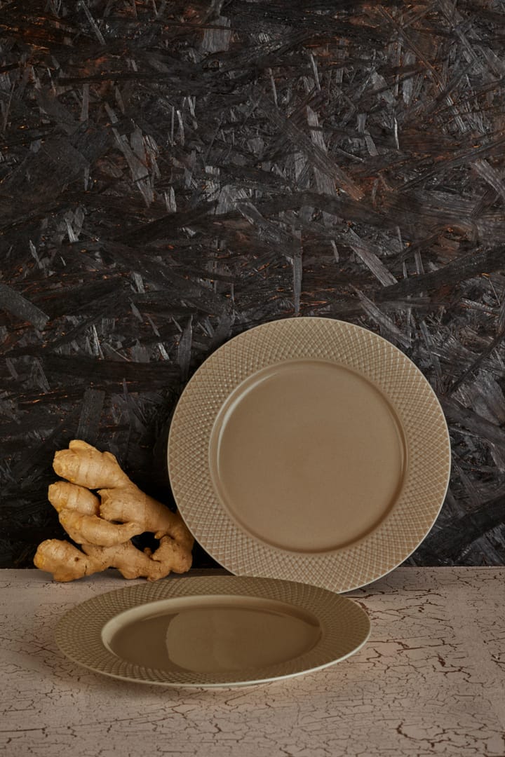 Πιάτο φαγητού Rhombe Earth Ø23 cm, Πηλός Lyngby Porcelæn