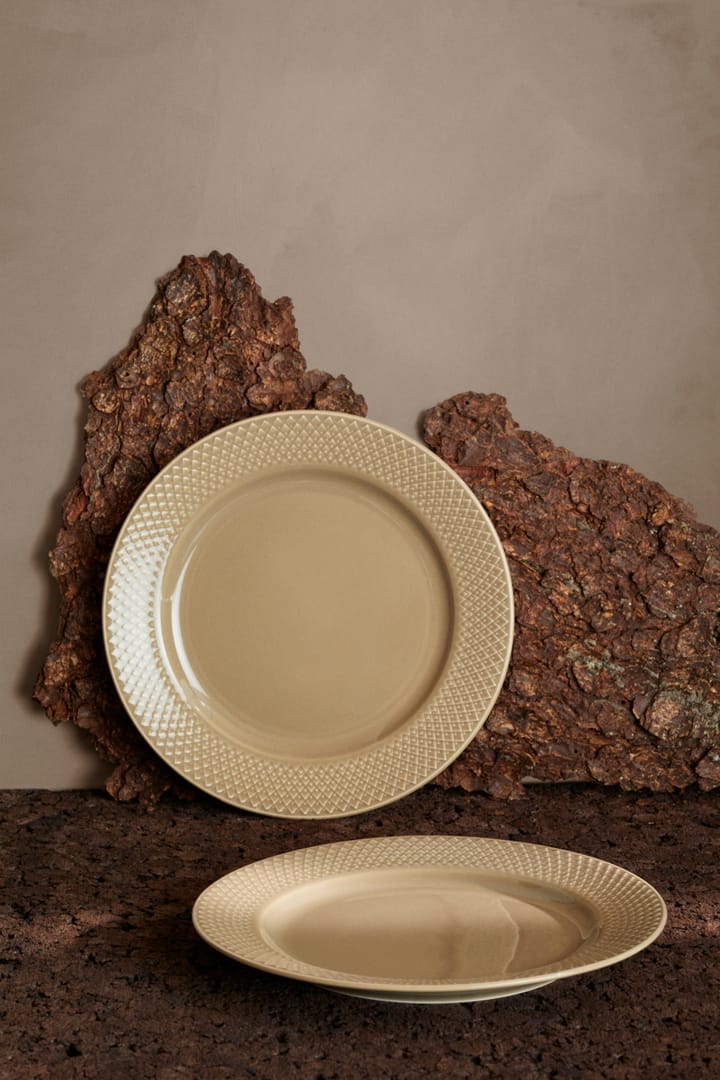 Πιάτο δείπνου Rhombe Earth Ø27 cm, Μάρμαρο Lyngby Porcelæn