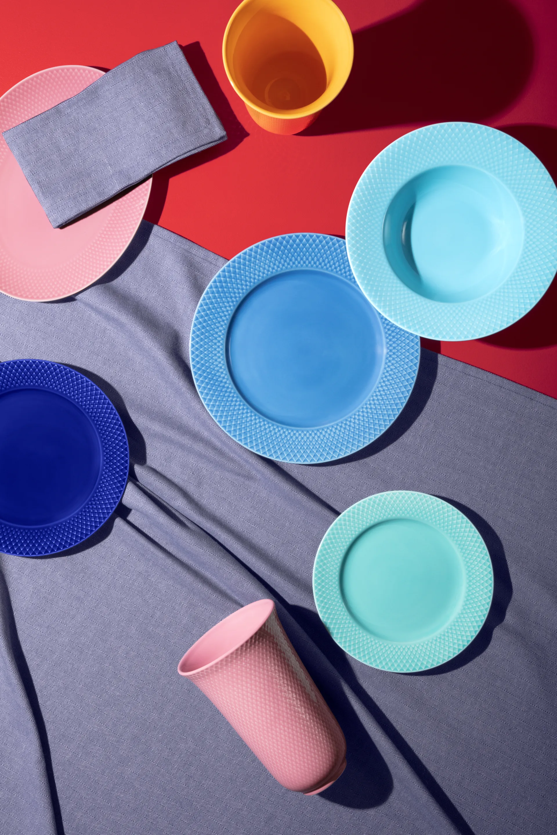 Rombe βάζο 20 cm, Ροζ Lyngby Porcelæn