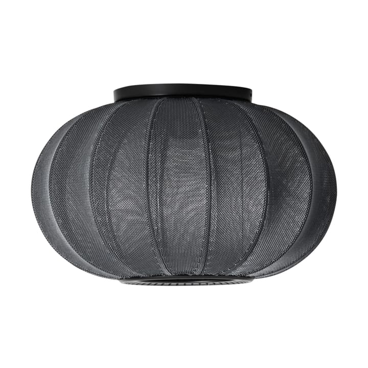 Φωτιστικό τοίχου και οροφής Knit-Wit 45 Oval , Black Made By Hand