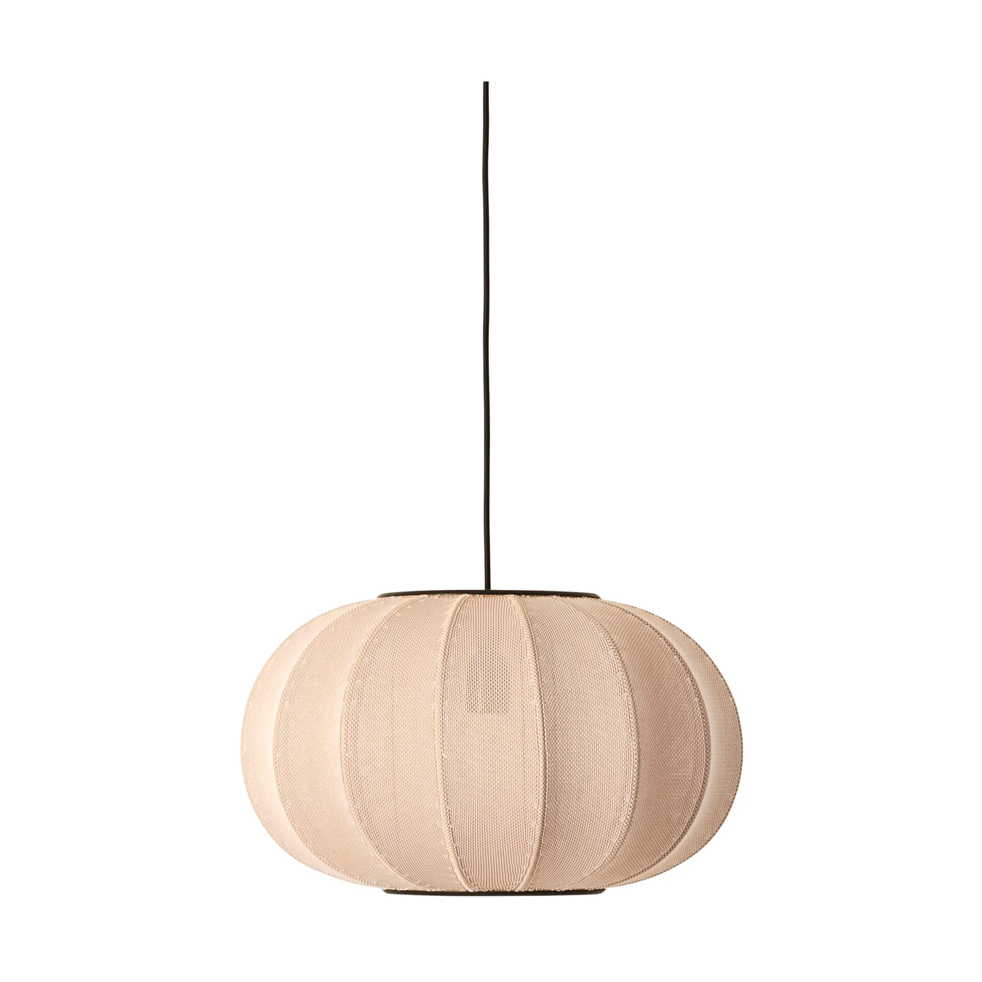 Κρεμαστό φωτιστικό Knit-Wit 45 Oval , Sand stone Made By Hand