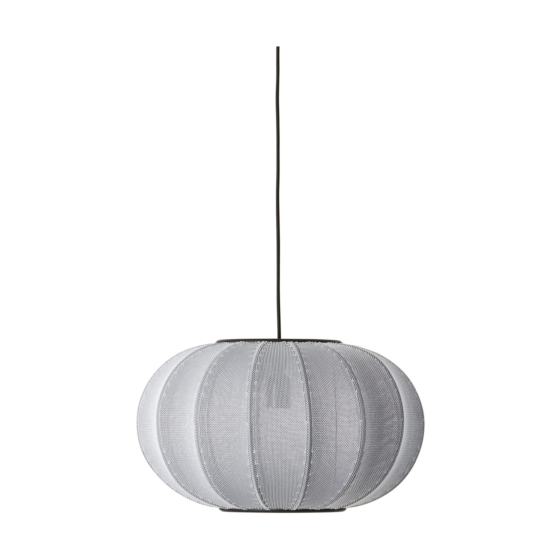 Κρεμαστό φωτιστικό Knit-Wit 45 Oval , Silver Made By Hand