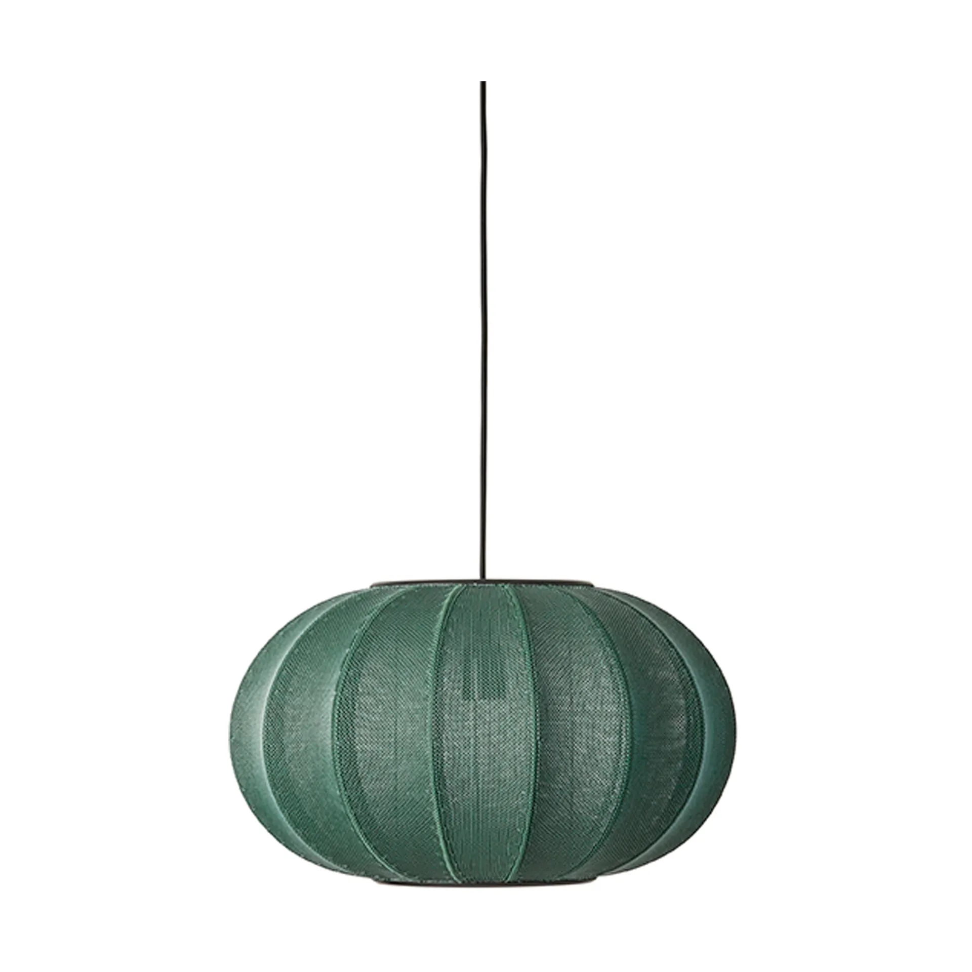 Κρεμαστό φωτιστικό Knit-Wit 45 Oval , Tweed green Made By Hand