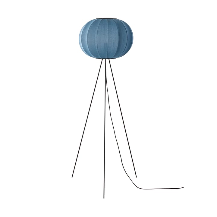 Φωτιστικό δαπέδου Knit-Wit 45 Round High - Blue stone - Made By Hand
