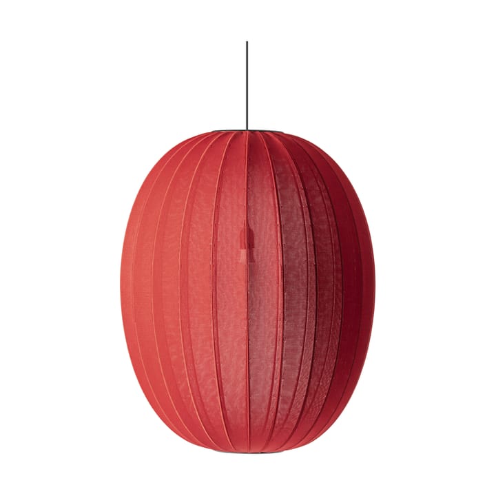 Κρεμαστό φωτιστικό Knit-Wit 65 High Oval  - Maple red - Made By Hand
