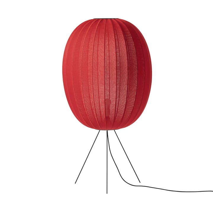 Φωτιστικό δαπέδου Knit-Wit 65 High Oval Medium - Maple red - Made By Hand