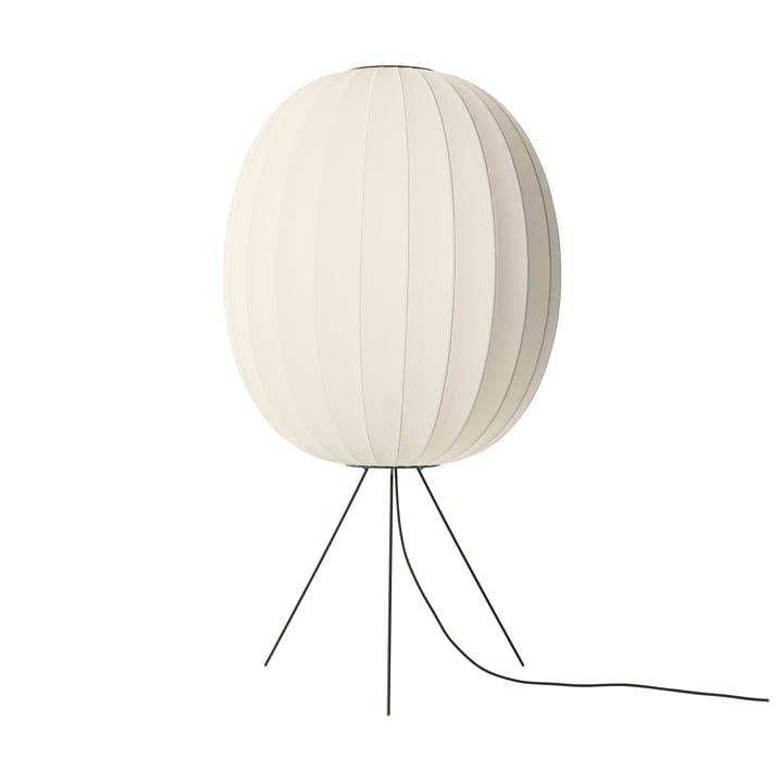 Φωτιστικό δαπέδου Knit-Wit 65 High Oval Medium - Pearl white - Made By Hand