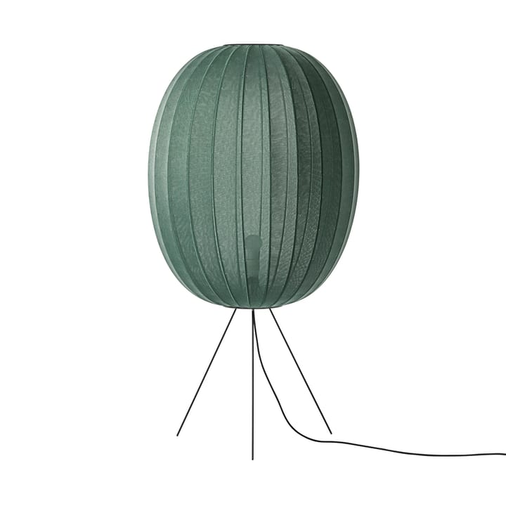 Φωτιστικό δαπέδου Knit-Wit 65 High Oval Medium - Tweed green - Made By Hand