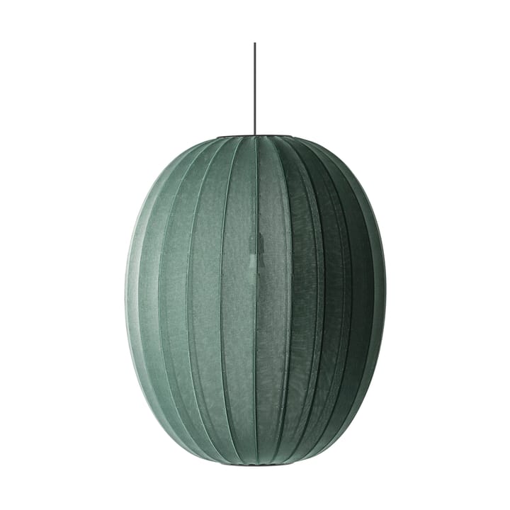Κρεμαστό φωτιστικό Knit-Wit 65 High Oval  - Tweed green - Made By Hand