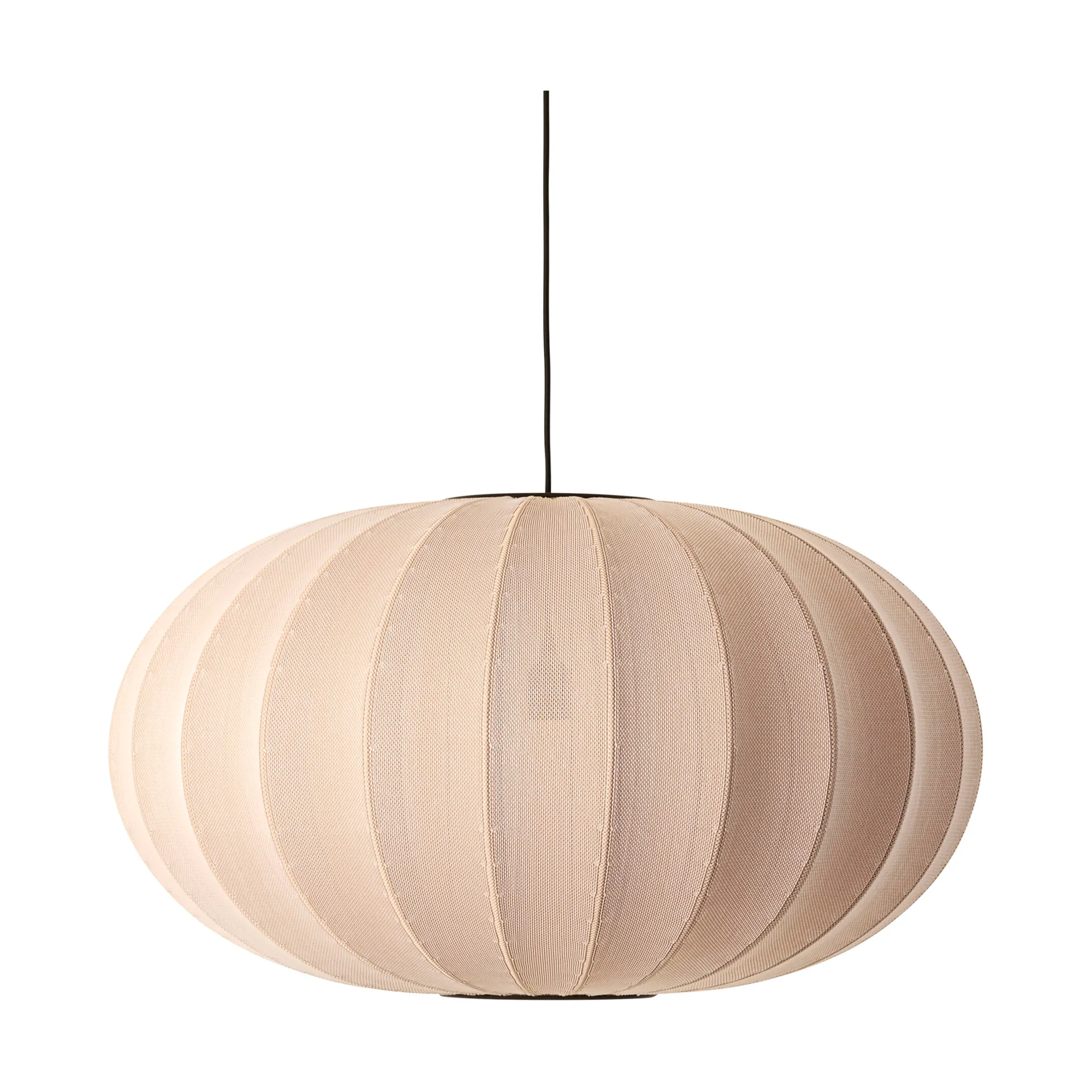 Κρεμαστό φωτιστικό Knit-Wit 76 Oval , Sand stone Made By Hand