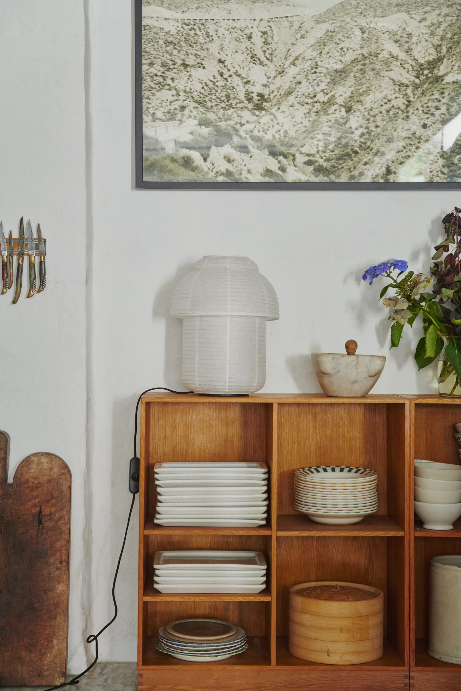 Επιτραπέζιο φωτιστικό Papier Double Ø30 cm, White Made By Hand