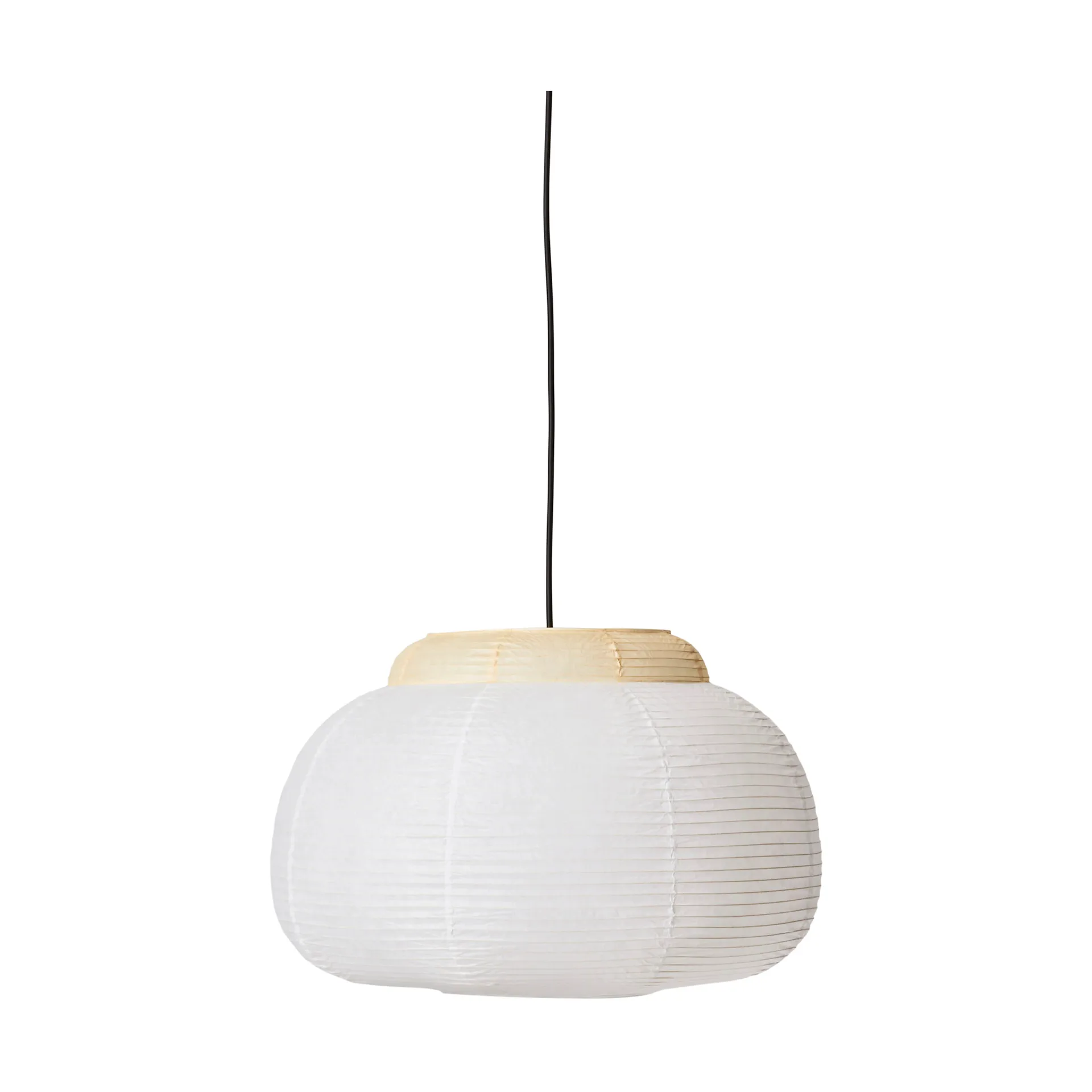 Κρεμαστό φωτιστικό Papier Single Ø52 cm, Soft yellow Made By Hand