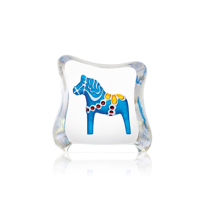 Dala horse γυάλινο γλυπτό μπλε - Mini - Målerås Glasbruk