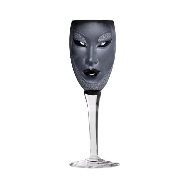 Electra ποτήρι κρασιού - μαύρο - Målerås Glasbruk