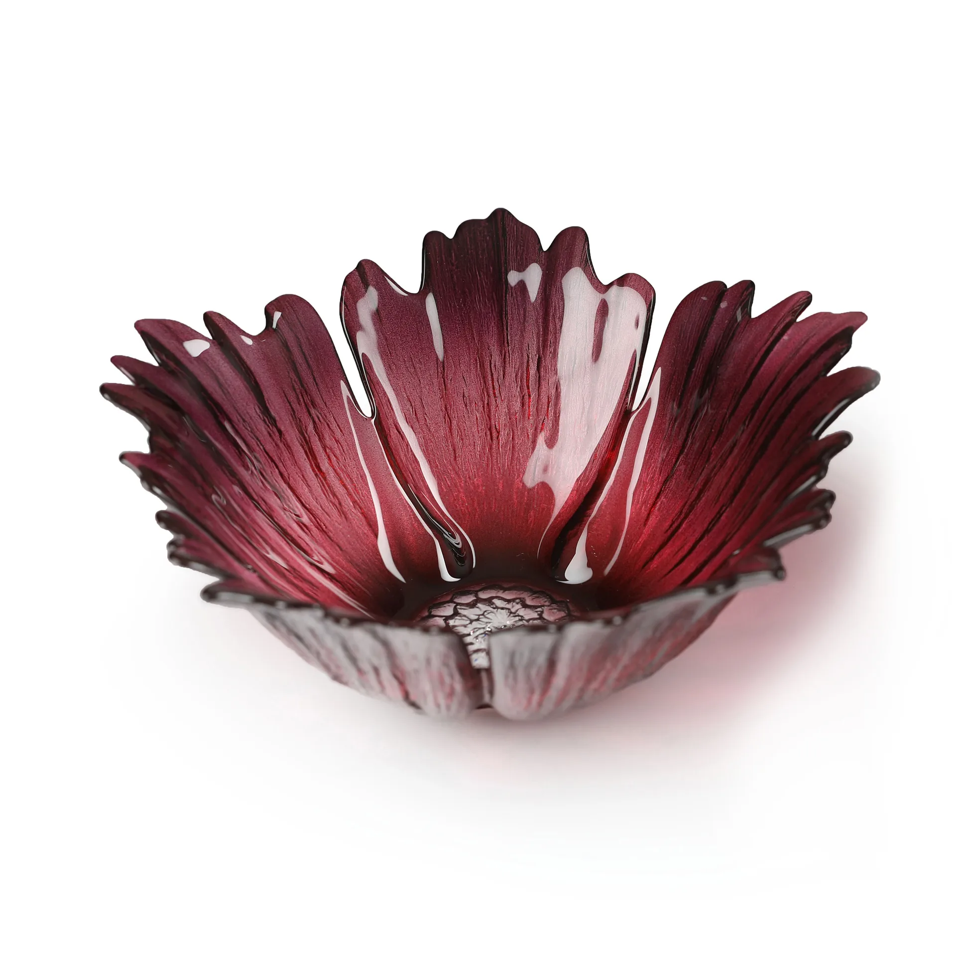 Fleur γυάλινο μπολ κόκκινο ροζ, μικρό Ø 19 cm Målerås Glasbruk