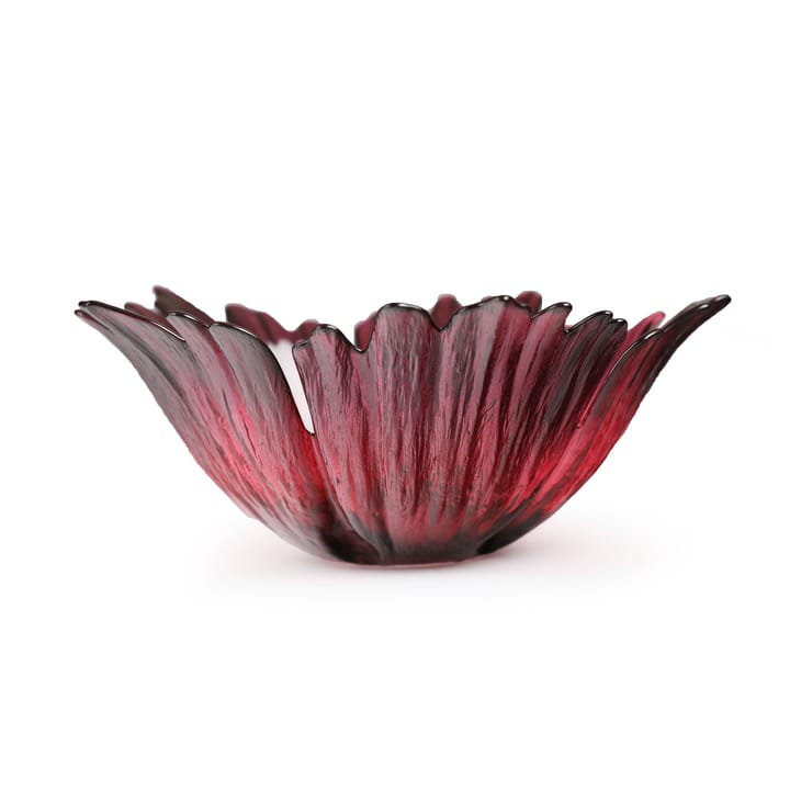 Fleur γυάλινο μπολ κόκκινο ροζ, μικρό Ø 19 cm Målerås Glasbruk