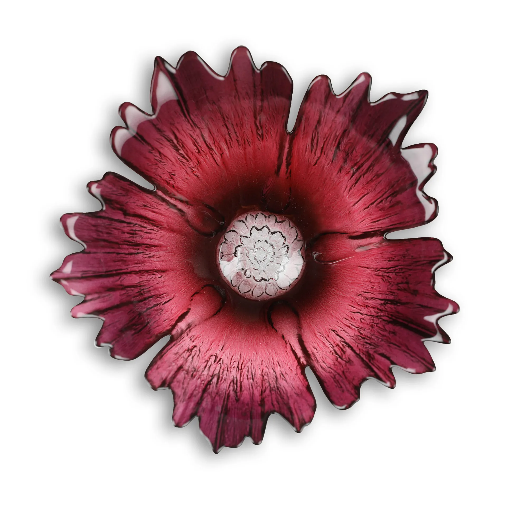 Fleur γυάλινο μπολ κόκκινο ροζ, μικρό Ø 19 cm Målerås Glasbruk