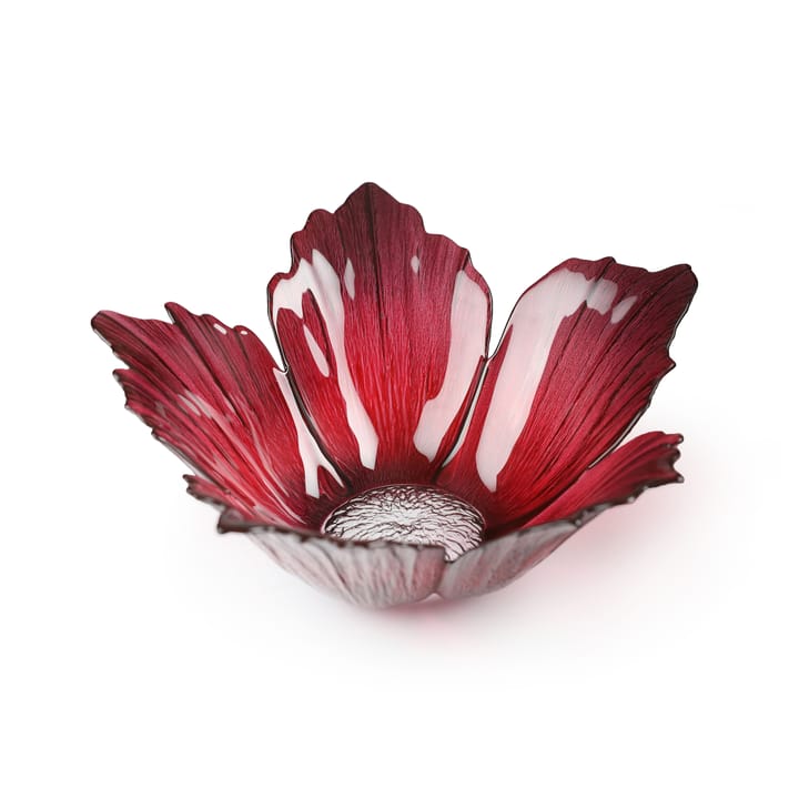 Fleur γυάλινο μπολ κόκκινο ροζ - μεγάλο Ø 23 cm - Målerås Glasbruk