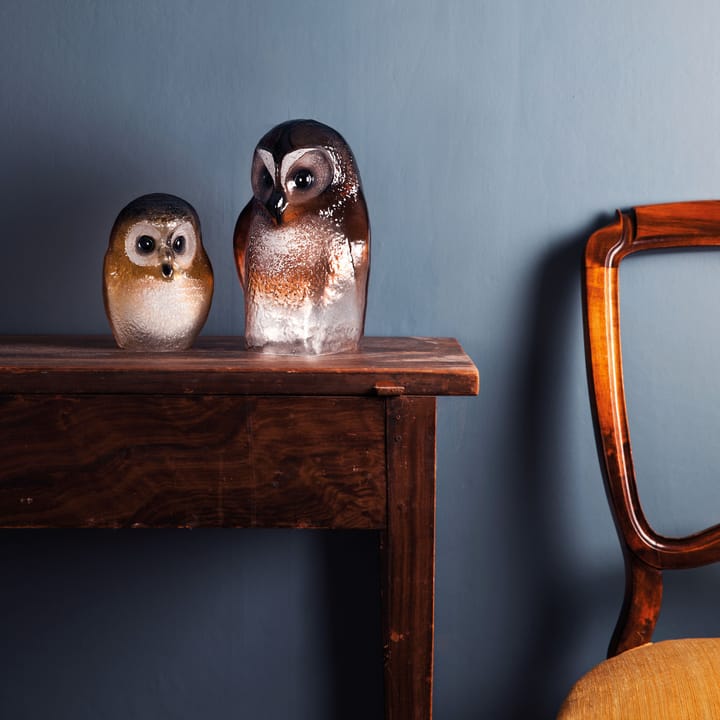 Safari Owl γυάλινο γλυπτό - Μικρό - Målerås Glasbruk