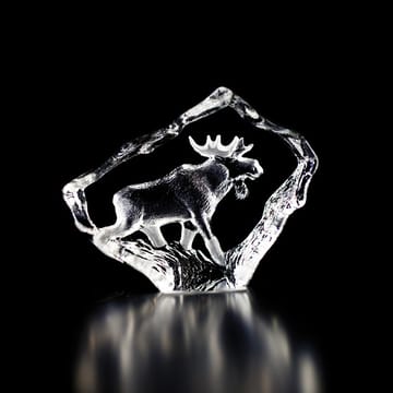 Wildlife άλκη ταύρος γυάλινο γλυπτό  - Mini - Målerås Glasbruk