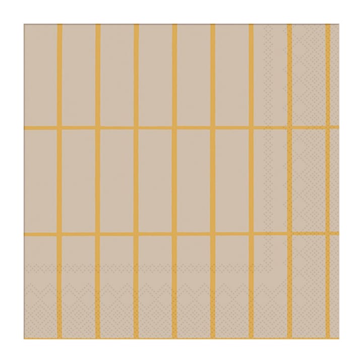 Πακέτο 20 πετσέτες Tiiliskivi 33x33 cm - Linen-gold - Marimekko