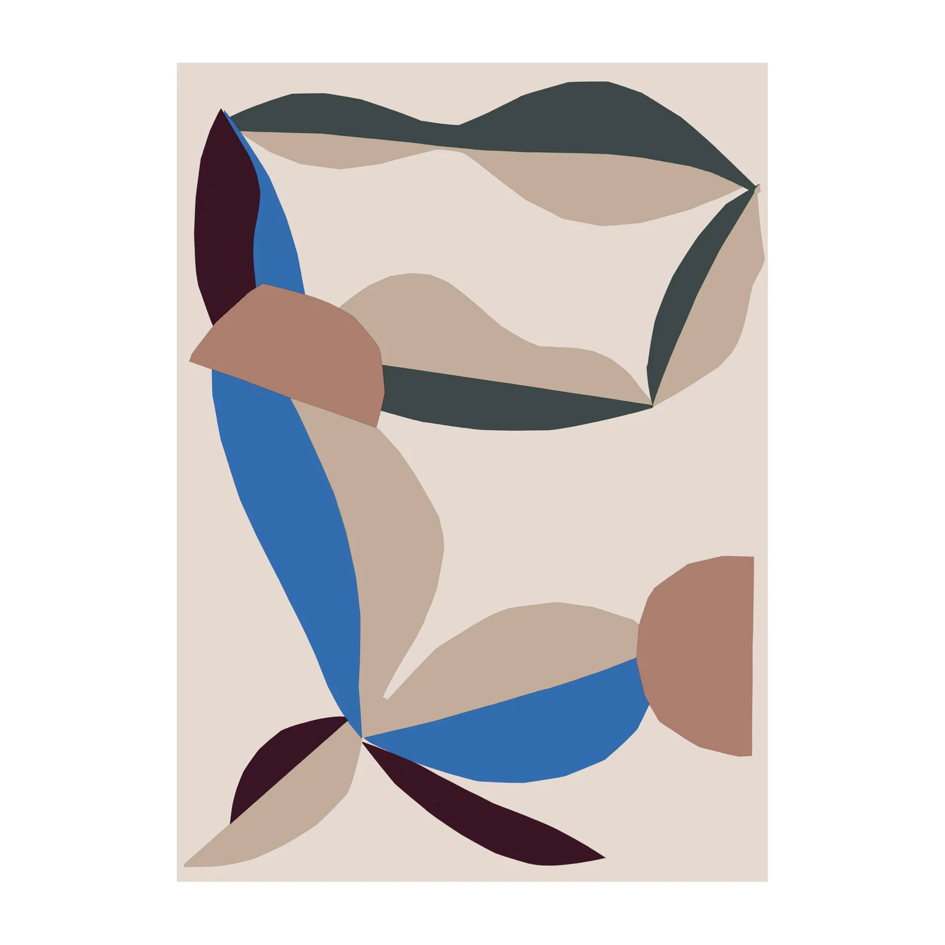 Berry ριχτάρι 130x180 cm, Βαμβάκι-κόκκινο-μπλε ελεκτρίκ Marimekko