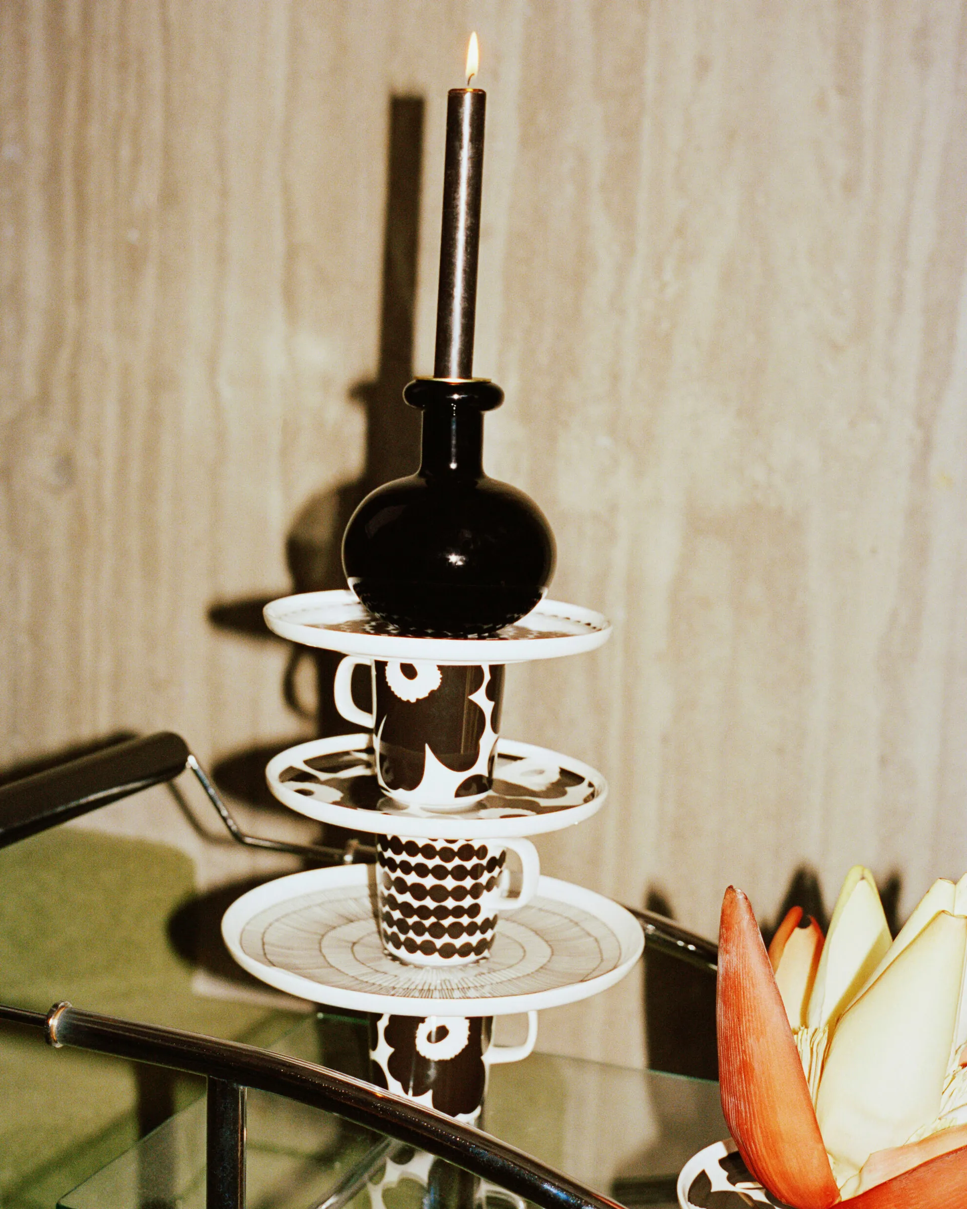 Butticula κηροπήγιο Ø12,5 cm, Black Marimekko