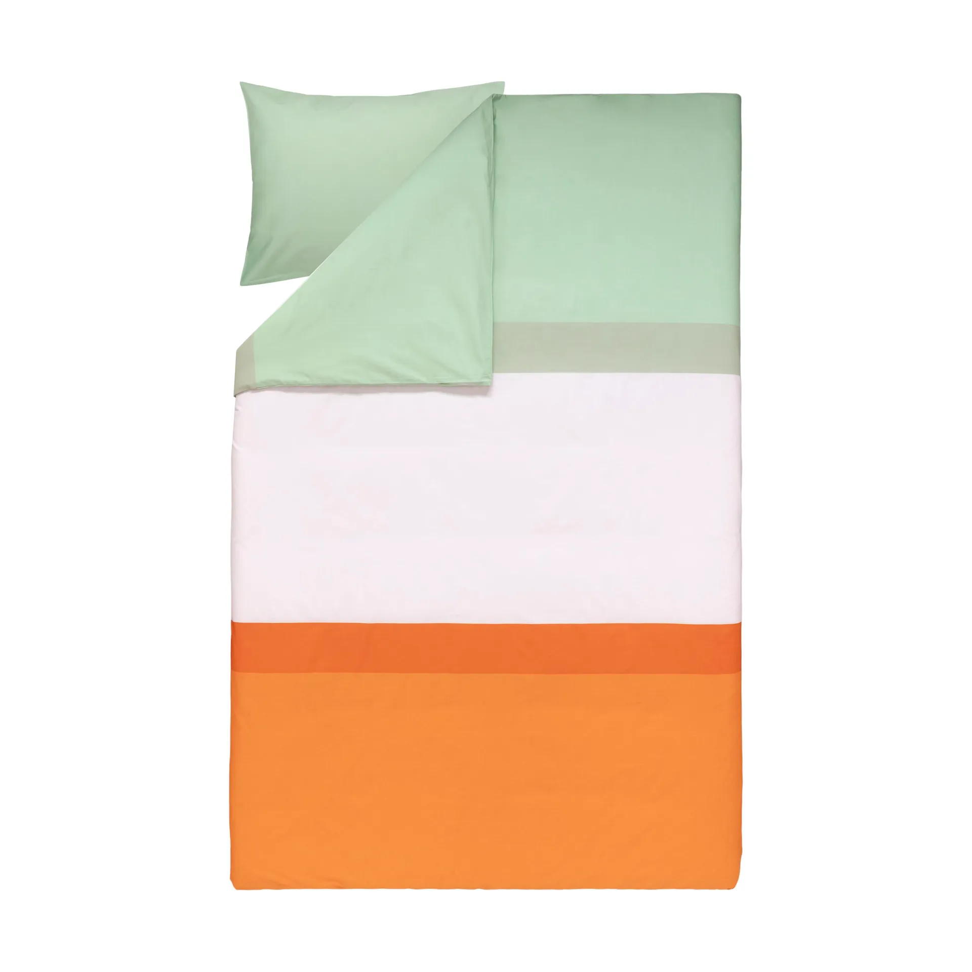 Σετ κλινοσκεπασμάτων Hennika 150x210 cm+50x60 cm, Orange-light pink-sage Marimekko