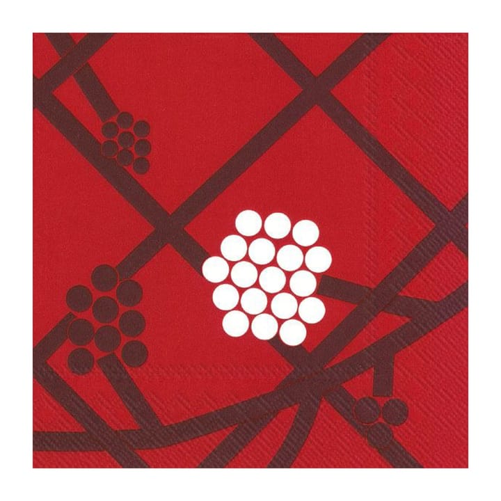 Χαρτοπετσέτες Hortensie 33x33 cm 20-συσκευασία - Red - Marimekko