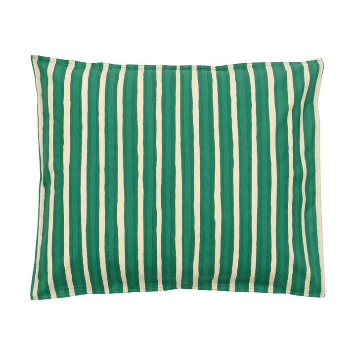 Iso Piccolo μαξιλαροθήκη - Off white-σμαράγδι - Marimekko