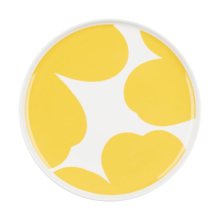 Iso Unikko πιάτο Ø20 cm - White-spring yellow - Marimekko
