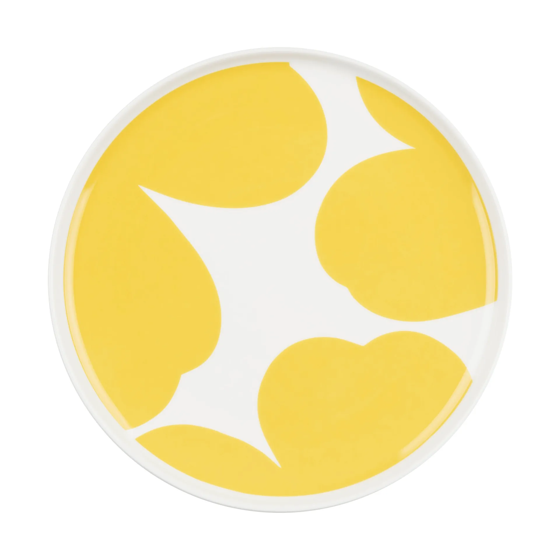 Iso Unikko πιατάκι Ø20 εκ., White-spring yellow Marimekko