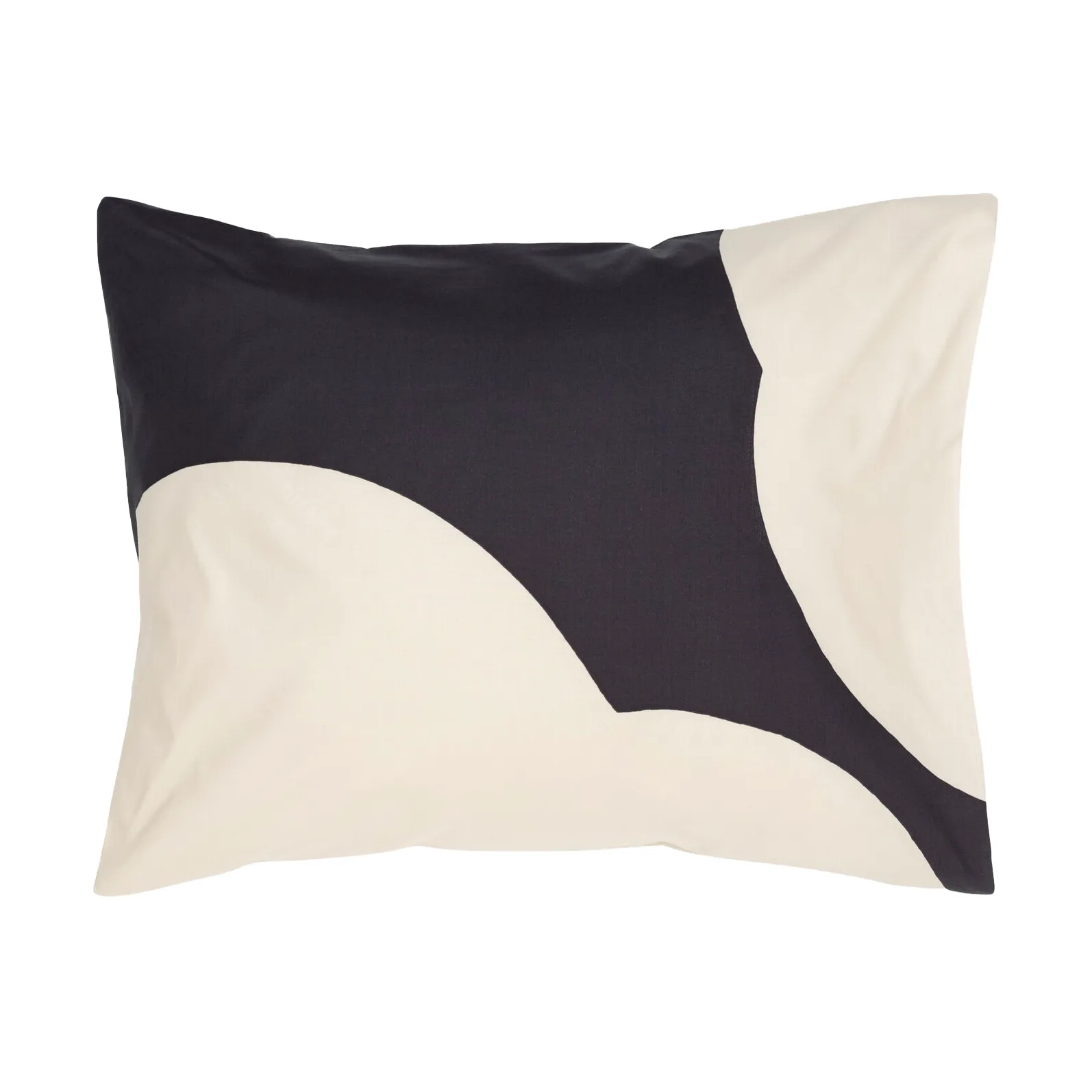 Iso Unikko μαξιλαροθήκη 50x60 εκ., Off white-charcoal Marimekko