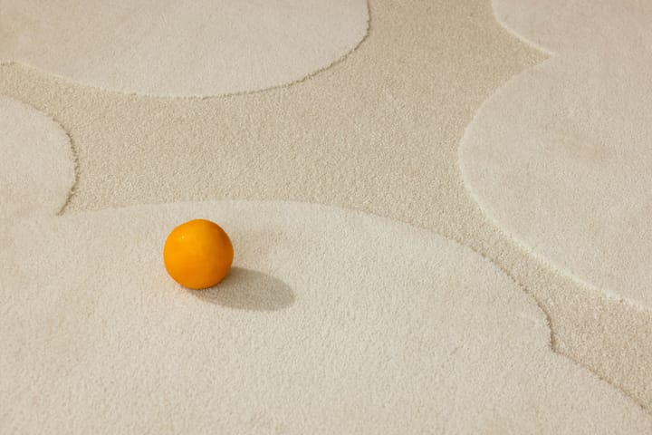 Μαλλί χαλί Iso Unikko, Natural White, 140x200 cm Marimekko