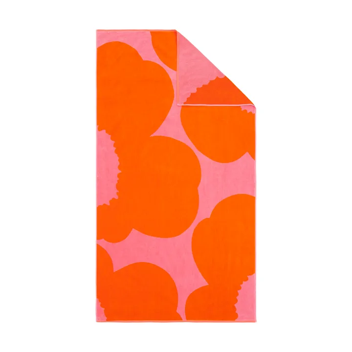 Πετσέτα μπάνιου Iso Unikko - Pink-orange red, 100x180 cm - Marimekko